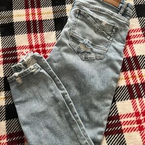 Light Blue Distressed Women Jeans